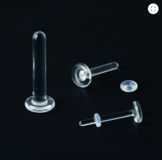 Glass Straight Labret Retainer