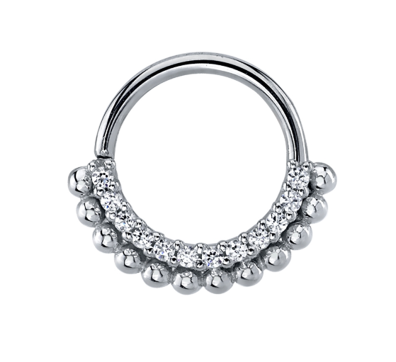 14k Gold Aria STRAIGHT Hinge Ring