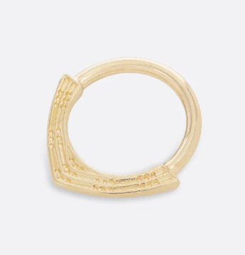 14k Petite Quin Seam Ring