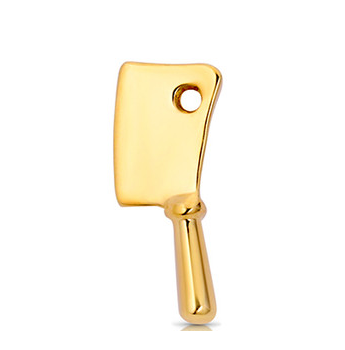 18K Gold Cleaver End