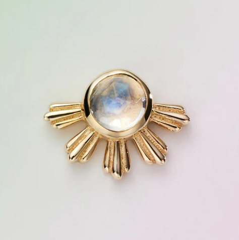 14k Gold Eclipse Threadless End