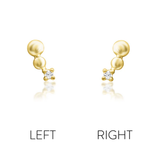 14k Gold Spark Threadless End