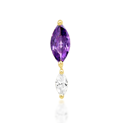 14k Gold Emersyn Threadless End