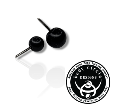 Black Niobium Threadless Balls (Body Circle)