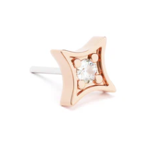 14K Gold Diamond Starburst Threadless End
