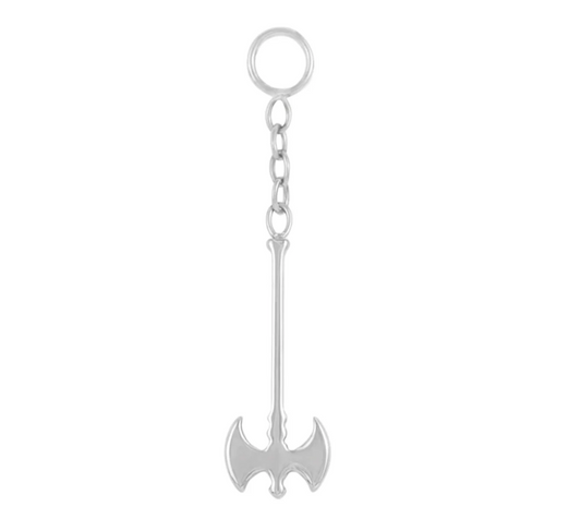 Titanium Battle Axe Charm