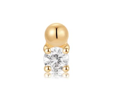 14k Gold Spark Threadless End