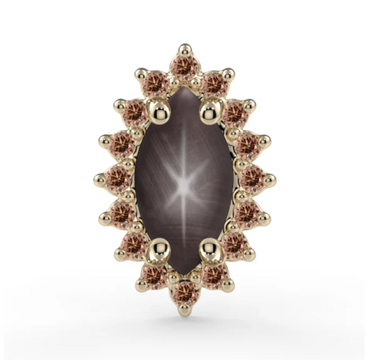 14k Gold Marquise Sana Threaded End