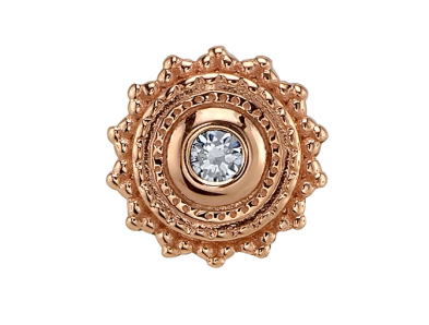 14k Gold Round Afghan 4mm