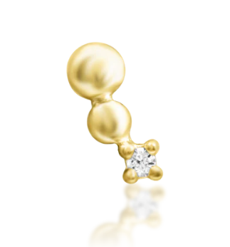 14k Gold Spark Threadless End