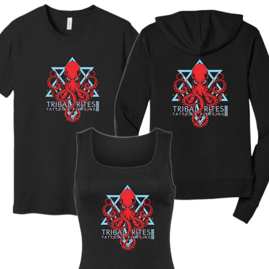 Zip Up Hoodie Tribal Rites Kraken