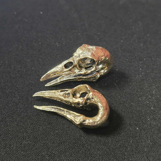 Raven Bird Skull Weights