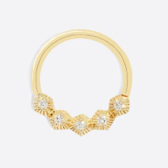 14k Gold Nova Seam Ring ○ DIAMOND ○ Yellow Gold ○ 18g ○ 5/16"(8.0mm)