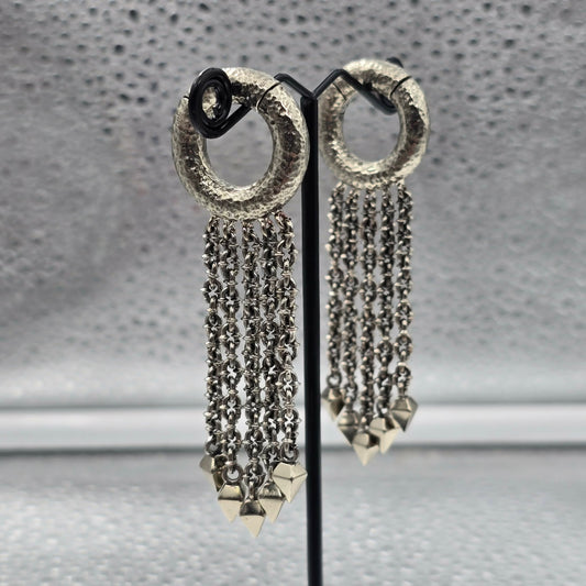 Clicker Hammered Chain Ear Weights