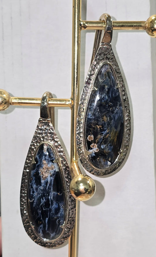 Hammered Pietersite Pendant Hangers