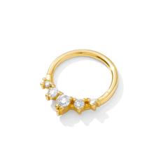 14k Gold Throne Continuous Ring