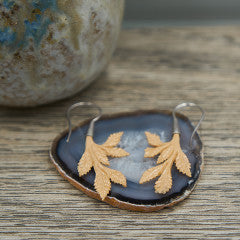 Mammoth Leaf Earrings