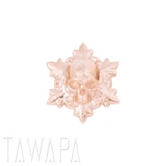 14k Gold Dead Snow Threadless Pin End