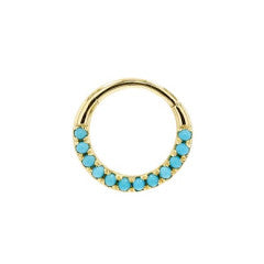 14k Cabochon Gemstone Clicker