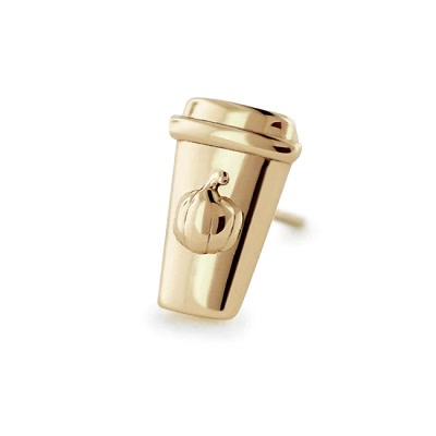 18k Gold Pumpkin Spick Latte (PSL) Threadless Ends