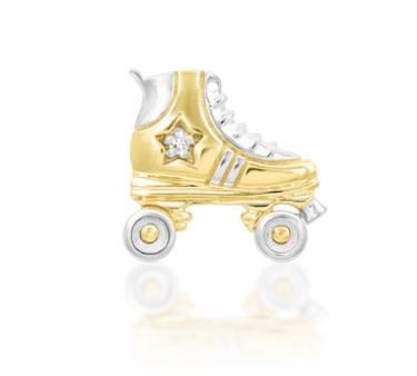 14k Gold Meanie (Roller Skate) Threaded End